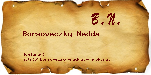 Borsoveczky Nedda névjegykártya